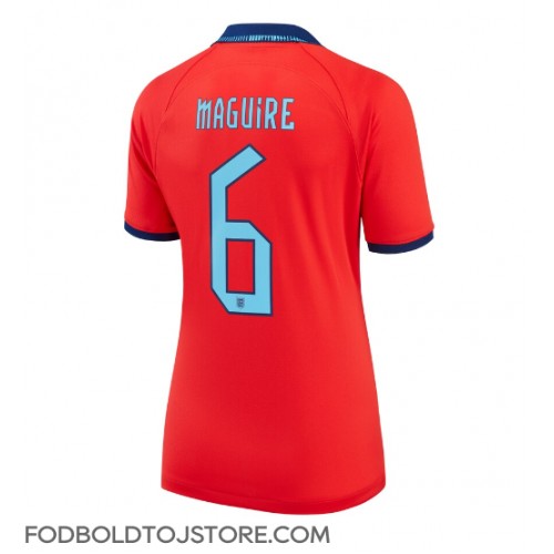 England Harry Maguire #6 Udebanetrøje Dame VM 2022 Kortærmet